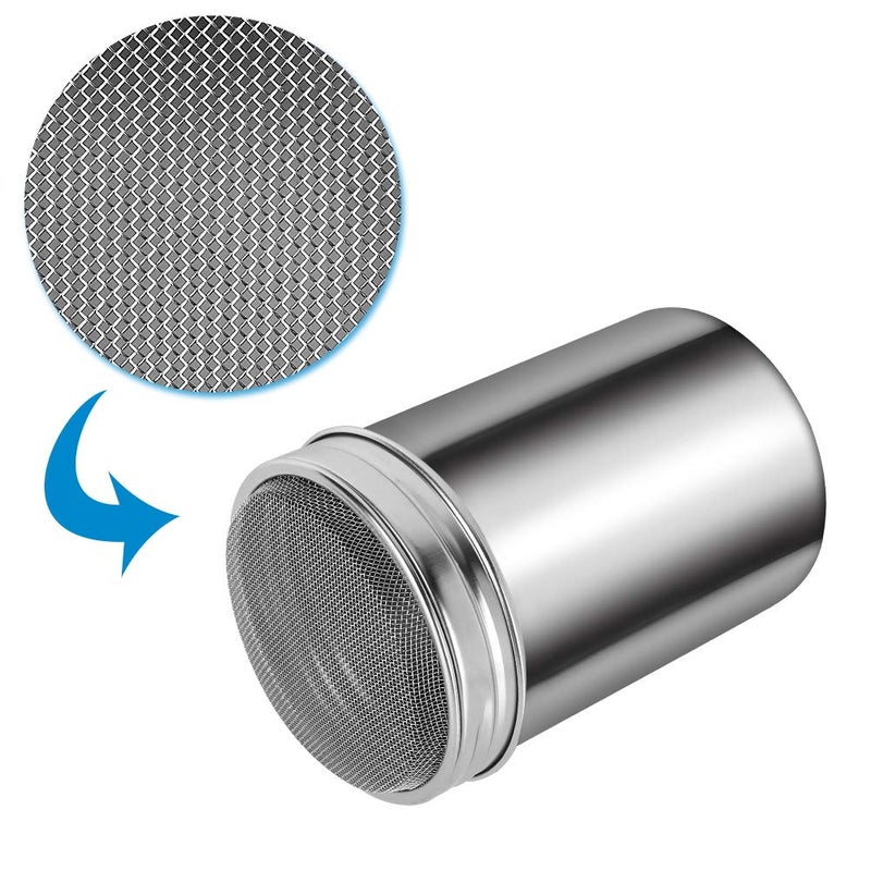 Accmor 3 Pack Powdered Sugar Shaker Duster, Cinnamon Shaker Flour Sifter, Fine Mesh Stainless Steel Dredge for Baking Soda Flour Cinnamon Cocoa - Image 2